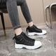 thumbnail image 3 of Zapatos altos de lona para mujer para primavera y verano, suela gruesa transpirable, zapatos casuales con aumento de altura, botas Martin para deportes, 3 of 6