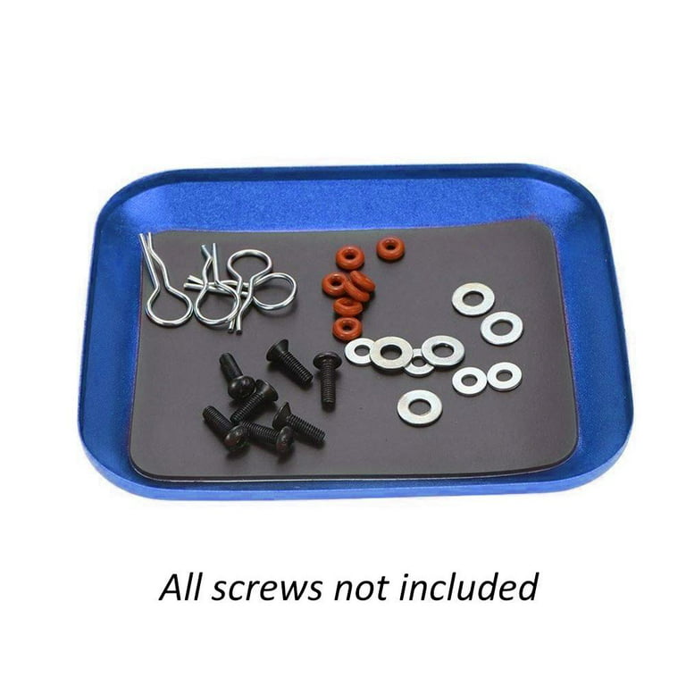 hjælpe obligatorisk Milepæl LYUMO Magnetic Small Parts Tray Plate Screw Storage Nuts Screw Bolts ,  Garage Parts Tray, Magnetic Tray Base - Walmart.com