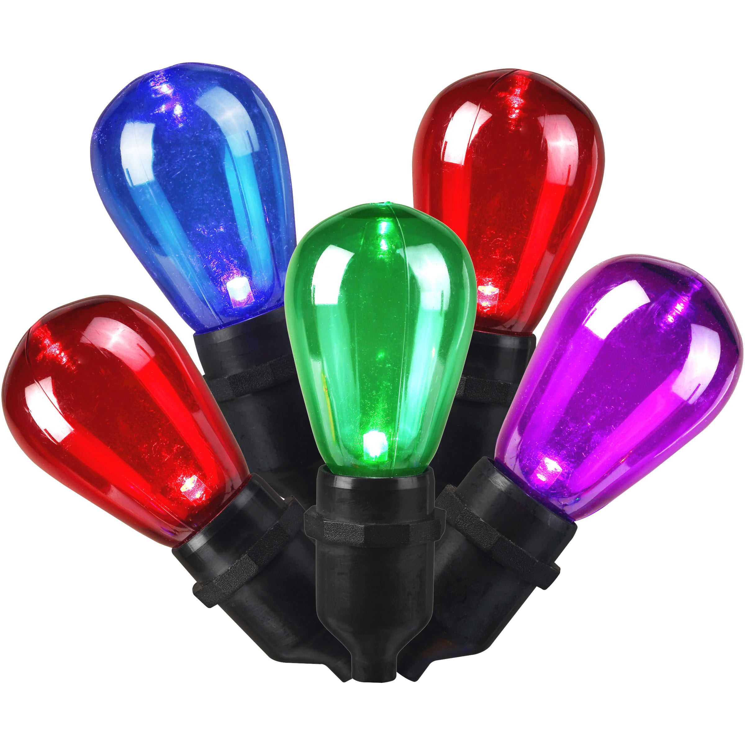30 Led Multicolor Cafe Style Christmas Holiday Lights