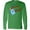 Kelly Green, variant on Inktastic I Want a Hippopotamus for Christmas Cute Stuffed Hippo Long Sleeve T-Shirt