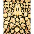 thumbnail image 3 of One of a Kind Hand Made Mogul Oriental Wool Area Rug Black Runner, 3 of 5