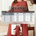 thumbnail image 3 of SIEANE Women's Plus-Size Casual Vintage Fall Long Sleeve Crew Neck Rib Knit Medium Length Dress 1X-4X, 3 of 7