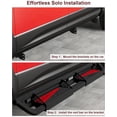thumbnail image 5 of Telyswee Running Boards for 2019-2024 Dodge Ram 1500 Crew Cab(New Body Only), Bolt-on Side Steps Nerf Bar, 5 of 8
