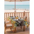 thumbnail image 2 of 54x80 Inch Outdoor Tablecloth with Umbrella Hole Zipper Rectangle Sunflower Rectangular Tablecloths Outside Waterproof Yellow Summer Botanical Wooden Farmhouse Patio Table Cover for Picnic Party, 2 of 8