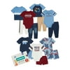 Garanimals Baby Boy Short Sleeve Mix & Match Outfit Kid Pack Gift Box, 14-Piece, Sizes 0/3M-24M