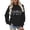 Black, variant on Trendfront Womens Funny Quote Graphic Hoodies Long Sleeve Im Cold But Im Being Really Brave About It Letter Print Kangaroo Pocket Casual Pullover Tops