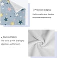 thumbnail image 4 of SKYSONIC 3 Pack Towel Stars & Starlines Cotton Bath Towel Set (1 Bath Towel, 1 Hand Towel, 1 Washcloth) for Bathroom, Super Soft and Quick Dry Towels, 4 of 7