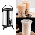 thumbnail image 6 of Fiocias Double Walled Beverage Dispenser Stainless Steel Insulated Barrel Stock Pots for 6L, 6 of 9
