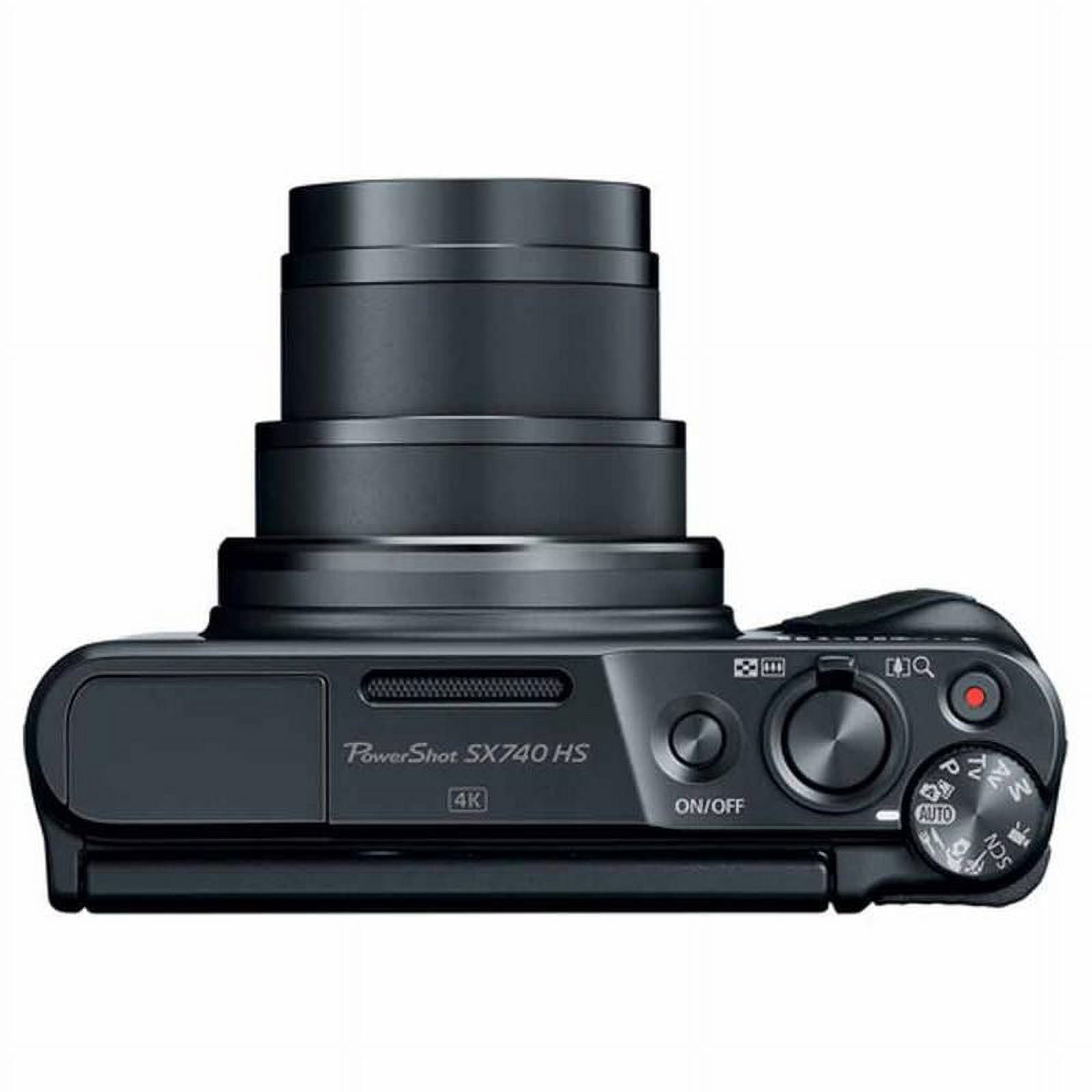 Canon PowerShot SX740 HS Wi-Fi 4K Digital Camera 40x Optical Zoom (Black)  2955C001