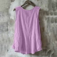 thumbnail image 5 of SwiftWear Women's Summer Ruffle V Neck Tank Top Cotton Linen Blend Cami Sleeveless Cute Top for Casual Everyday Wear​, 5 of 6