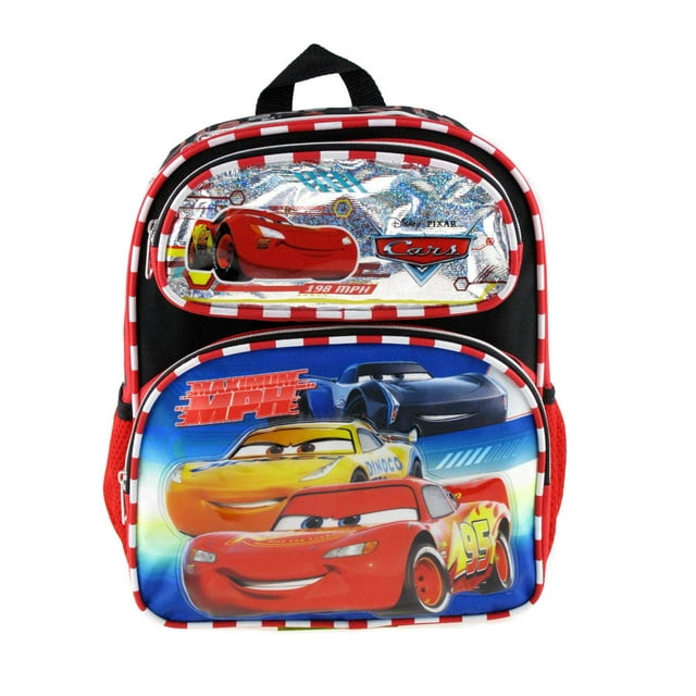 Small Backpack - Disney - Cars Top Engine 12" New 008673