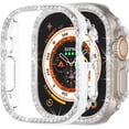thumbnail image 1 of KOMI Compatible with Apple Watch Ultra 2 /Apple Watch Ultra 49mm Bling Diamond Case PC Bumper Protective Cases Women Girls Crystal Shining Rhinestone Cases Smartwatch Accessories Case (Clear), 1 of 5