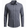 thumbnail image 4 of JAJAHO Mens Jacquard Dress Shirts Long Sleeve Business Casual Button Down Collared Regular Fit Wedding Shirts Trendy Tops, 4 of 4