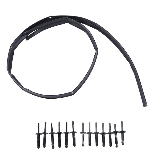 Front Fascia Bumper Hood Seal with Rivets 68051392AB Replacement for Dodge Challenger 2008‑2022