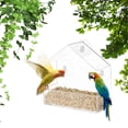 thumbnail image 3 of Clear Window Bird Feeder With Strong Suction Cups For Close Up Bird Watching Outdoor Garden Yard Easy To Fill And Clean, 3 of 5