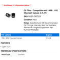 thumbnail image 2 of Oil Filter - Compatible with 1998 - 2002 Chevy Camaro 5.7L V8 1999 2000 2001, 2 of 2