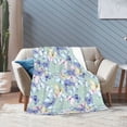 thumbnail image 6 of KLL Fleece Blanket Plush Throw Blanket Colorful Butterfly ,Soft Fuzzy Cozy Flannel Blanket for Couch Sofa Bed.(40"x30" ), 6 of 7
