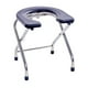 thumbnail image 3 of Taburete de asiento de inodoro en cuclillas para ancianos, silla cómoda, tablero de asiento esmerilado lavable, asiento de silla de inodoro plegable Negro 38cm Alto, 3 of 8