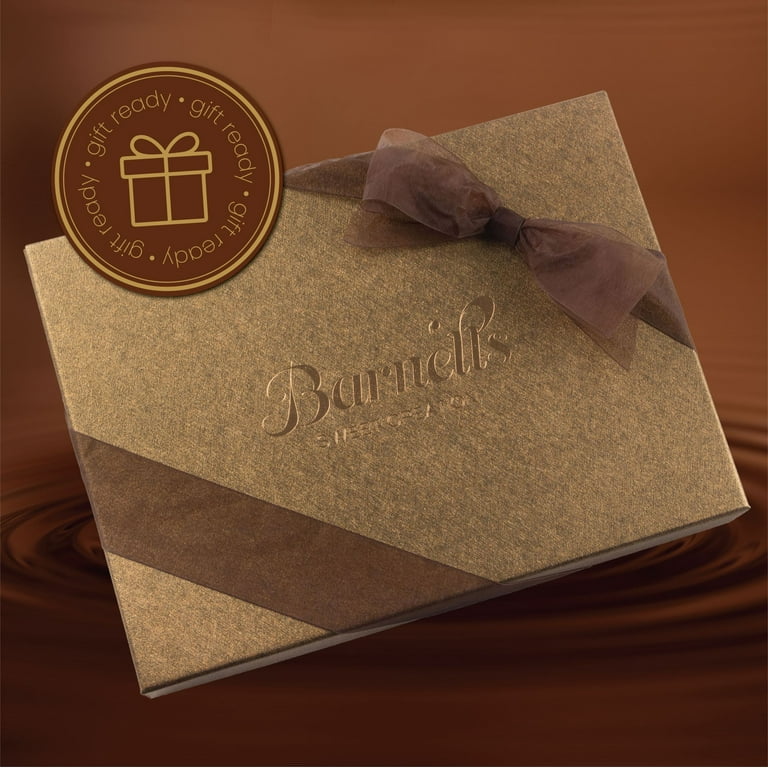 Barnett’s Holiday Basket - Elegant Chocolate Covered Sandwich Cookies Gift Box
