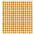thumbnail image 3 of Ambesonne Autumn Pumpkin Shower Curtain, Jack O Lantern Faces, 69"Wx84"L, Jade Green Pale Orange, 3 of 3