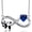 9-September, variant on Panda Necklace 925 Sterling Silver Birthstone Necklace for Women Infinity Panda Jewelry Christmas Birthday Gifts for Mom Grandma Daughter Wife Her
