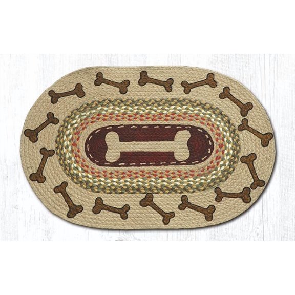 Earth Rugs 65-024DB Dog Bones Oval Patch