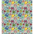 thumbnail image 2 of Ambesonne Fish Duvet Cover Sets, Cartoon of Marine Animals Fun, 2-Queen, Seafoam and Multicolor, 2 of 6