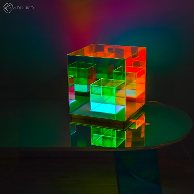 Infinity Cube - Infinite Modern Lighting. Multicolor Acrylic