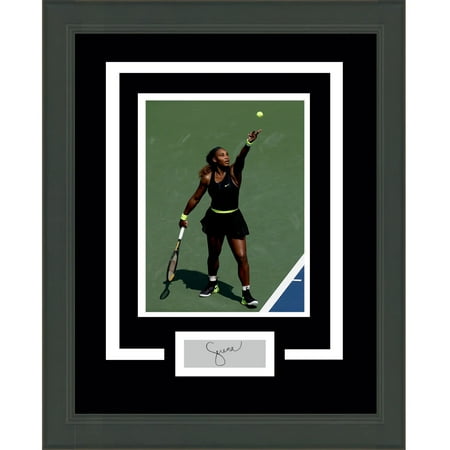 

Framed Serena Williams Facsimile Laser Engraved Signature Auto 14x17 Tennis Photo