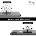 thumbnail image 3 of Soporte de anillo de teléfono iRing original negro mate para iPhone y Galaxy, 3 of 6