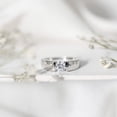 thumbnail image 4 of Rosec Jewels Certified Lab Grown Diamond Mens Engagement Ring - EF-VS Quality, 10K White Gold, US 10.00, 4 of 8