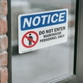 thumbnail image 3 of (2 Pack) Do Not Enter Warehouse Personnel Only Sign, 3 of 6