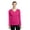 Dark Pink, variant on Sport-Tek Ladies Long Sleeve Posicharge Competitor V-Neck Tee