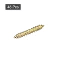 thumbnail image 3 of Unique Bargains 4x11mm Hanger Bolts, 48 Pack Double Ended Self-Tapping Thread Dowel Screws, 3 of 5