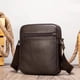 thumbnail image 2 of Bolso de hombro de cuero genuino suave para hombre, bolso bandolera informal de piel de vaca para hombre, bandolera de piel de vaca negra, 2 of 5