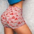 thumbnail image 4 of Fotbe Cute Mushroom1 Shorts Sin Costuras – Shorts Deportivos de Cintura Alta para Mujer, Elásticos para Gimnasio, Yoga, Running o Ciclismo-Small, 4 of 8