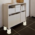 thumbnail image 4 of 4 elevadores de cama y refrigerador ajustables que protegen pisos y superficies. Beige 8-95cm, 4 of 9