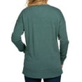 thumbnail image 3 of State of Mine Women's Holiday Themed Graphic Long Sleeve Soft Sweatshirt Top (Green, L), 3 of 3