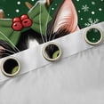 thumbnail image 4 of Manfei Kawaii Cat Kitten Blackout Curtains Set of 2 (52x84 Each), Merry Christmas Window Curtains, Snowflakes Elk Curtains and Drapes, Luxurious Home Decor, 4 of 6