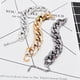 thumbnail image 3 of Xiao Hua Pulsera de cuentas hecha a mano, adecuada tanto para hombres como para mujeres, con una pulsera de cadena gruesa simple y versátil (oro), 3 of 3
