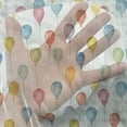 thumbnail image 3 of Colorful Tulle Curtains with Rod Pocket, Festival Entertainment Carnival Flying Balloons Watercolors Celebration Surprise, Sheer Drape for Wedding Party 2 Panels, 7 Sizes, Multicolor, by Ambesonne, 3 of 3