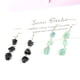 thumbnail image 4 of Pendientes de cristal Qarigey para mujer blanco, 4 of 6