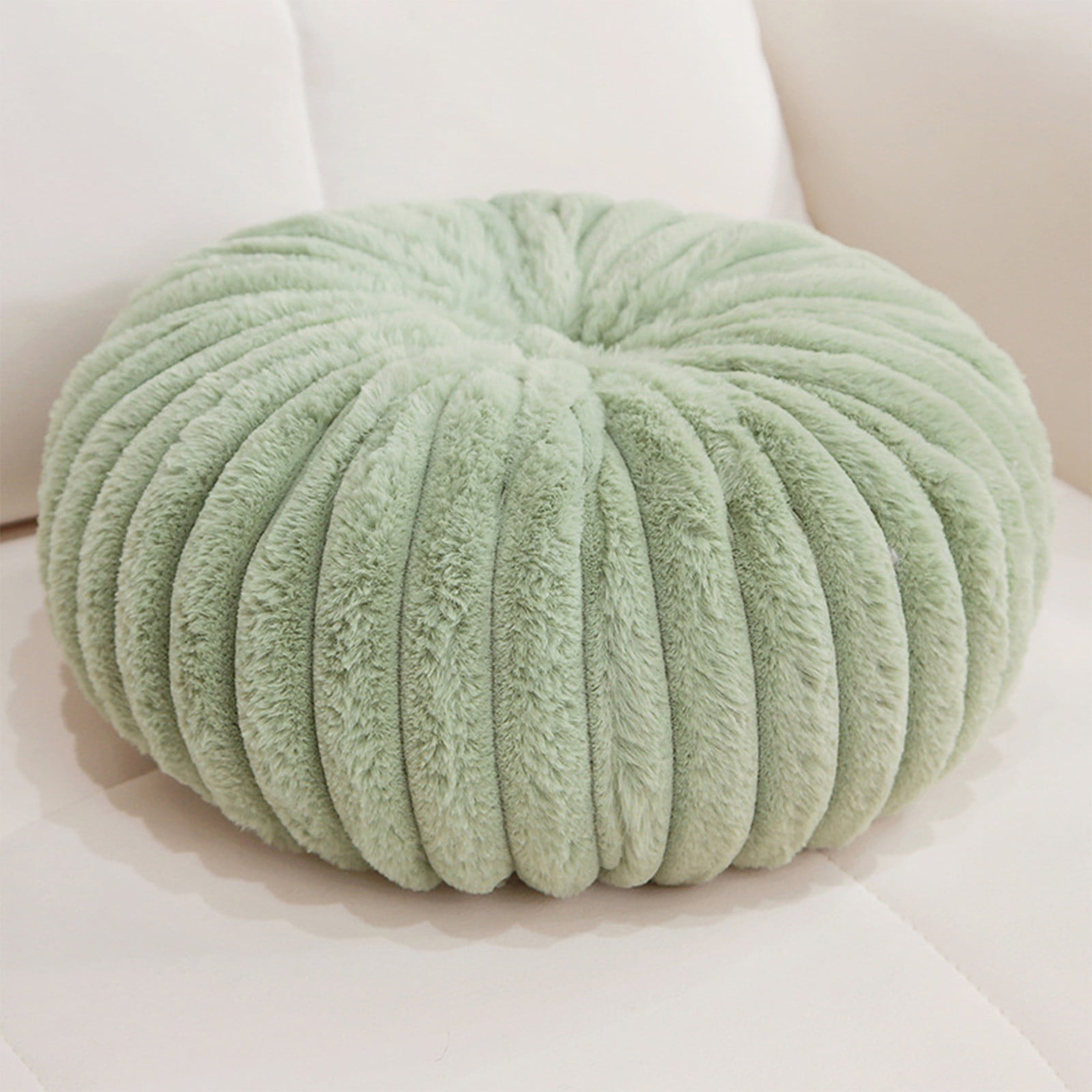 Hvmvliv 13.77x13.77x5.9in Throw Pillow for Couch Pumpkin Cushion Sofa Decorative Cushion Pumpkin Sofa Pillow Lazy Person Pillow Living Room Pillow Tatami Green
