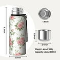 thumbnail image 7 of 20 Oz Pioneer Flower Coffee Tumbler Double Wall Insulated Stainless Steel Water Bottle | Metal Reusable Thermoses Flask with Cup Cap | Leak & Sweat Proof with Anti-Dust Lid, 7 of 7