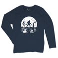 thumbnail image 5 of Alien Bigfoot Loch Ness Monster Moon Women's Long Sleeve T-shirt Funny Space UFO Hunter Sasquatch Yeti Dinosaur Nerd Believe, 5 of 7