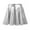 Silver, variant on MSemis Girls Shiny Metallic Crop Tank Top with Pleated Skort Skirt