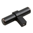 thumbnail image 2 of GlideRite 2.25 in. European Style Solid Steel T-Bar Knobs, Oil Rubbed Bronze, Pack of 5, 2 of 3