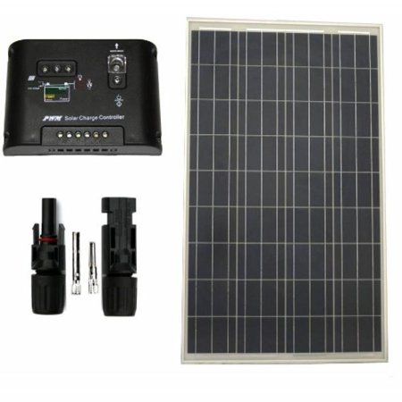 100 W Watt Polycrystalline PV UL1703 Solar Panel and Charge Controller 12V RV Boat Off-Grid