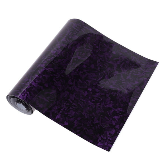 Unique BargainsPurple Carbon Fiber Bright Finish Protective Car Wrap Film 59.1ftx11.8ft Exterior Interior Vinyl Wrap Cover 5.5mil PET 1 Pc Universal