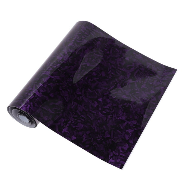 Envoltura de Carro Protectora de Acabado Brillante de Fibra de Carbono Púrpura Unique Bargains 59.1ftx11.8ft Cubierta de Vinilo para Exterior e Interior 5.5mil PET 1 Pc Universal